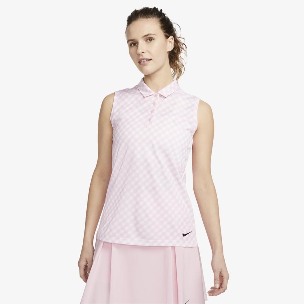 Nike Golf Dri Fit Victory Sleeveless Polo Gingham